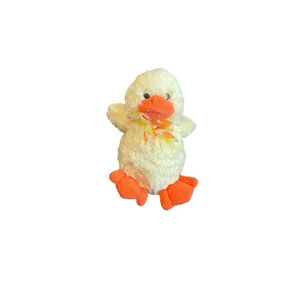 Animal Adventure Plush Toy Stuffed Animal Yellow Duck With Bow Easter‎ 2011